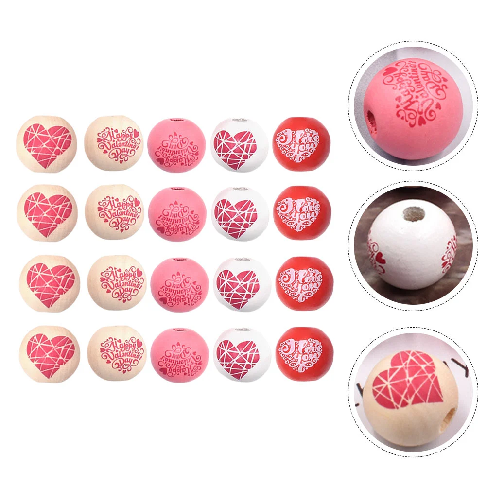 

Бусины деревянные россыпью для рукоделия, 50 шт.