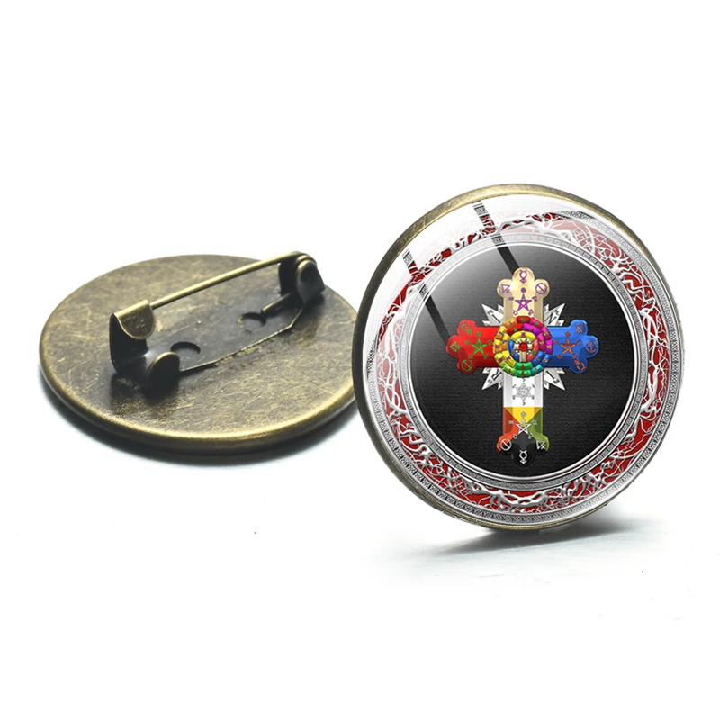 Гордиться тем что вы лютеран брошь булавки стеклянные христианские кресты