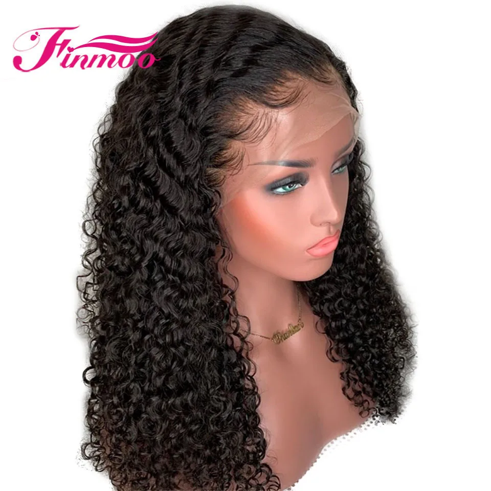 Кудрявый вьющиеся Синтетические волосы на кружеве человеческие парики