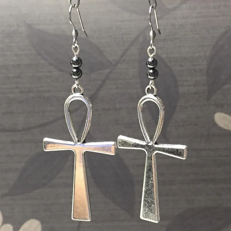 Новые модные кресты ручной работы Египетский Анкх символ жизни цветок крест