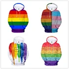 ЛГБТ модные 3D толстовки свитшот для мужчин женщин Радужный Флаг для лесбиянок пуловер с капюшоном Повседневная куртка с длинным рукавом пальто одежда