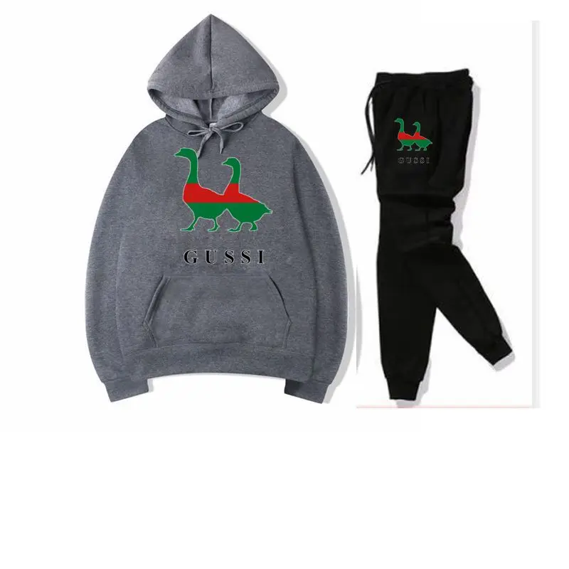 Новые мужские комплекты комплект из двух предметов Толстовка + штаны флис Осень