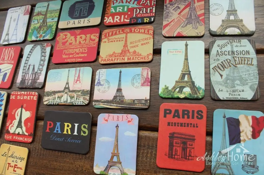 

24 шт./компл. Франция, Париж, достопримечательности, фотобумага, искусство, домашний декор