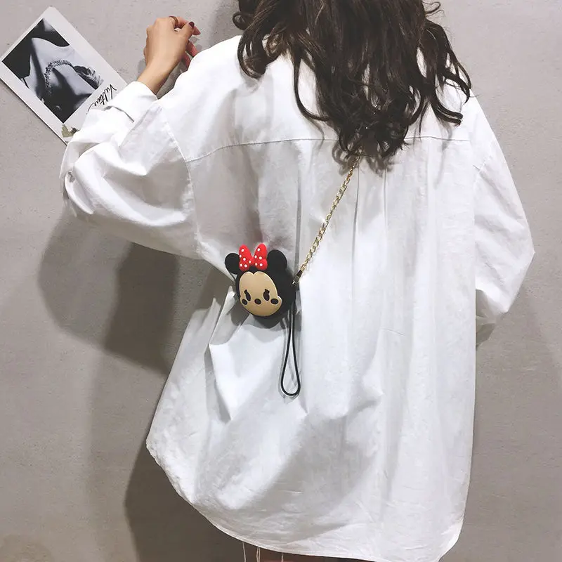 Новинка простая стерео сумка через плечо Disney кошелек для монет Модный