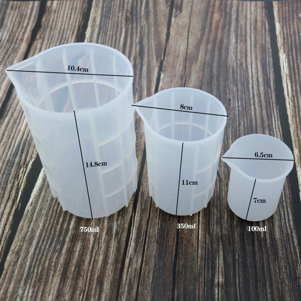 Прозрачная силиконовая фотоемкость 1 шт. мерная чашка инструменты для клея из