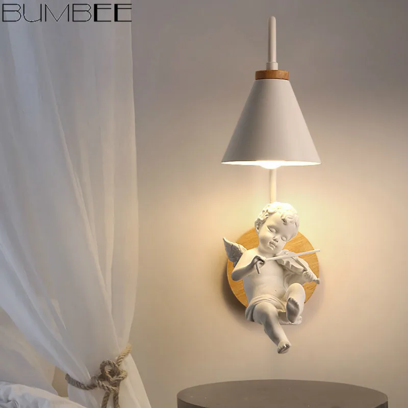 Теплый и романтический мультяшный настенный светильник для девочек мальчиков