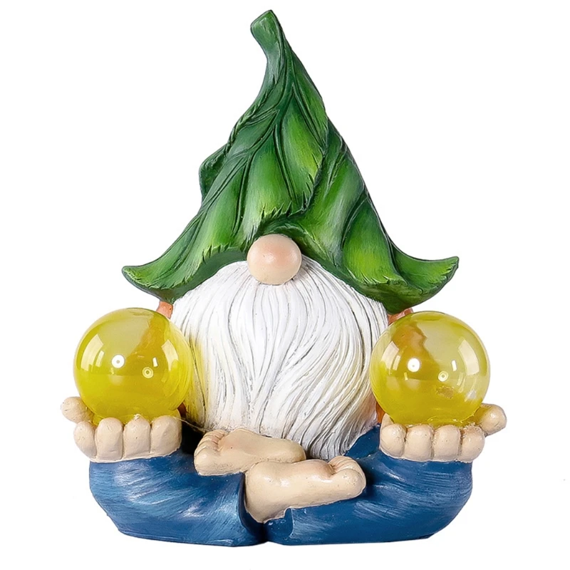 

Faceless Gnome Statue Garden Landscape Lighting Resin Figurines Outdoor Lawn Courtyard Night Sculpture Decorative