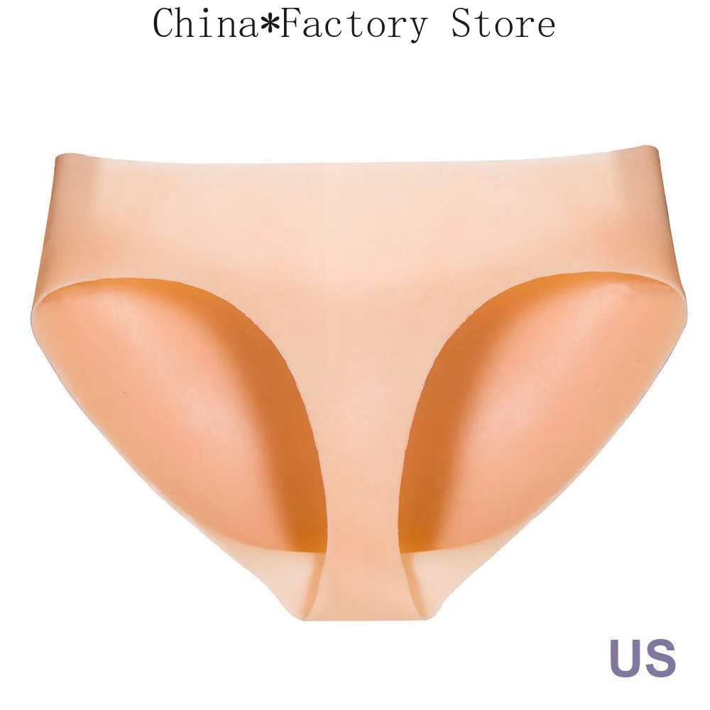 New Fashion Sexy Full Silicone Underwear Butt Enhancer Trangle Pant Body Pads Shaper Wear Body Shapewear Pants Gift
