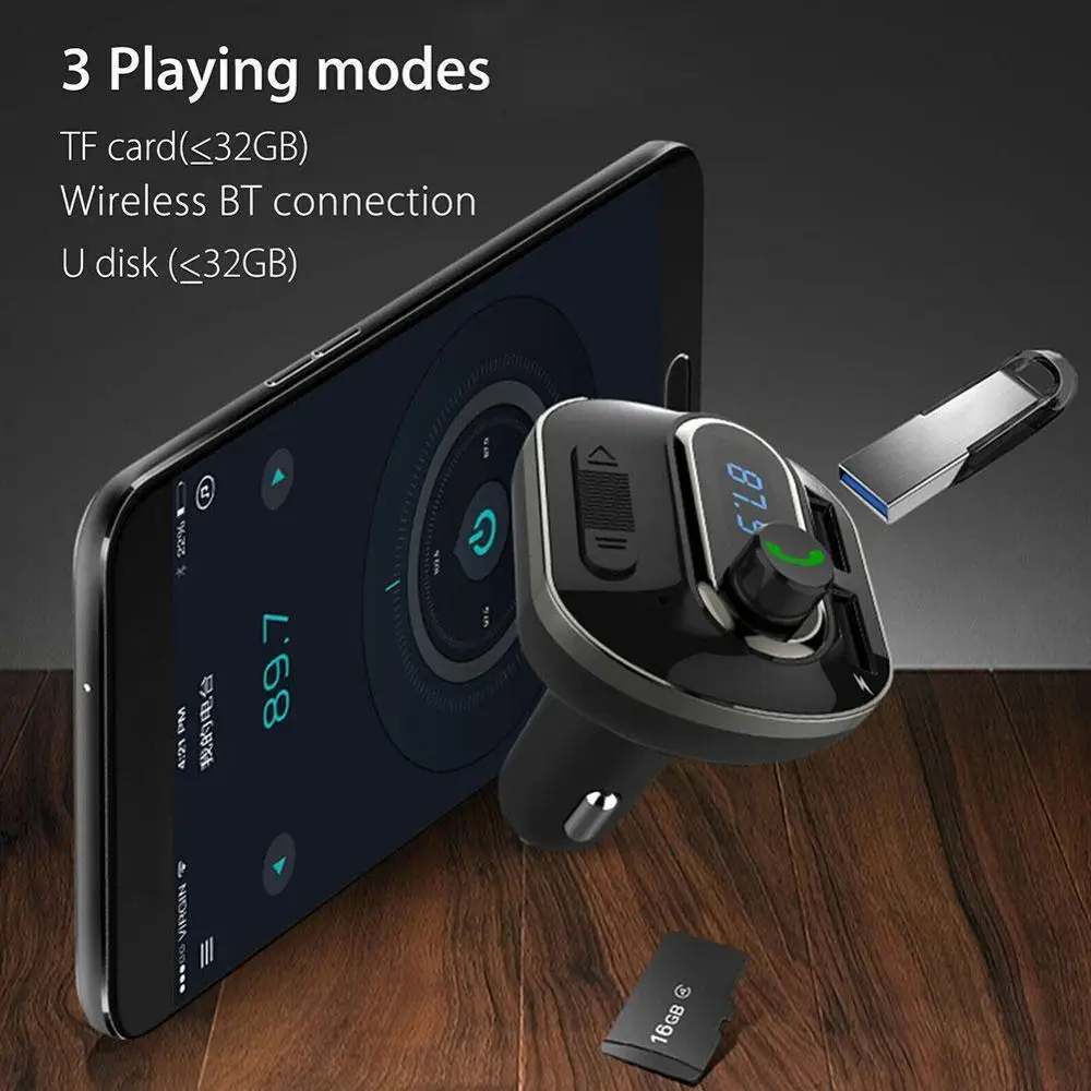 Auto Hands Free Bluetooth Wireless Car Audio Receiver FM Adapter USB Charger transmitter Kit | Автомобили и мотоциклы