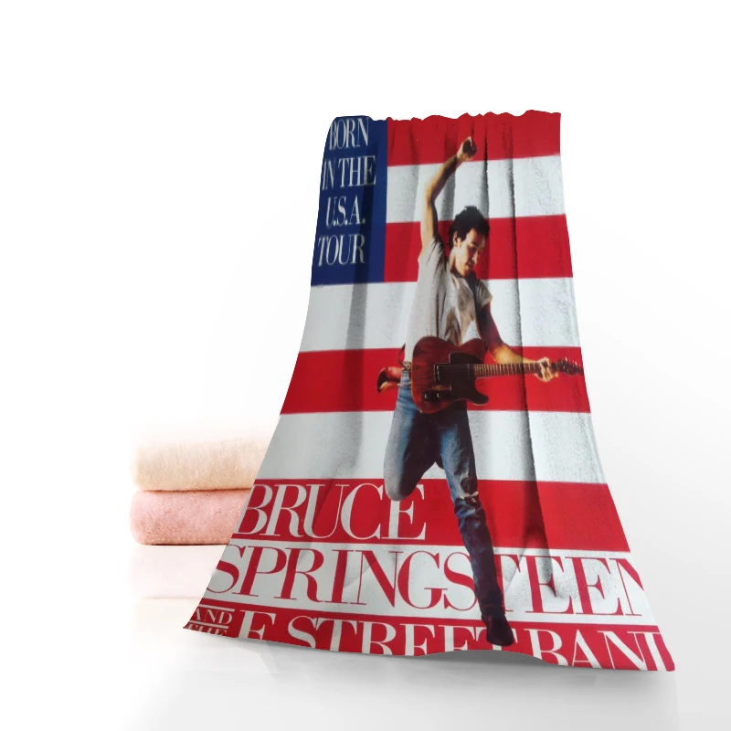 Новое пляжное полотенце из микрофибры с принтом Брюса спринстина |