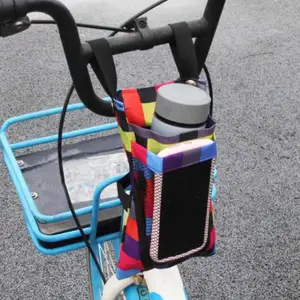 bag bicycle motorcycle front mobile phone water bottle storage hanging basket free global shipping