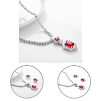 high quality bridal earrings amazing gorgeous heavy dinner cubic necklace earrings women earrings 1 set