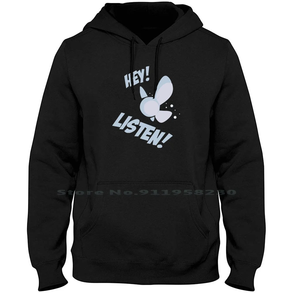 

Hey Listen! Men Women Hoodie Pullover Sweater 6XL Big Size Cotton Listen Music Humor List Ten Hey Fun St Ny Funny Music