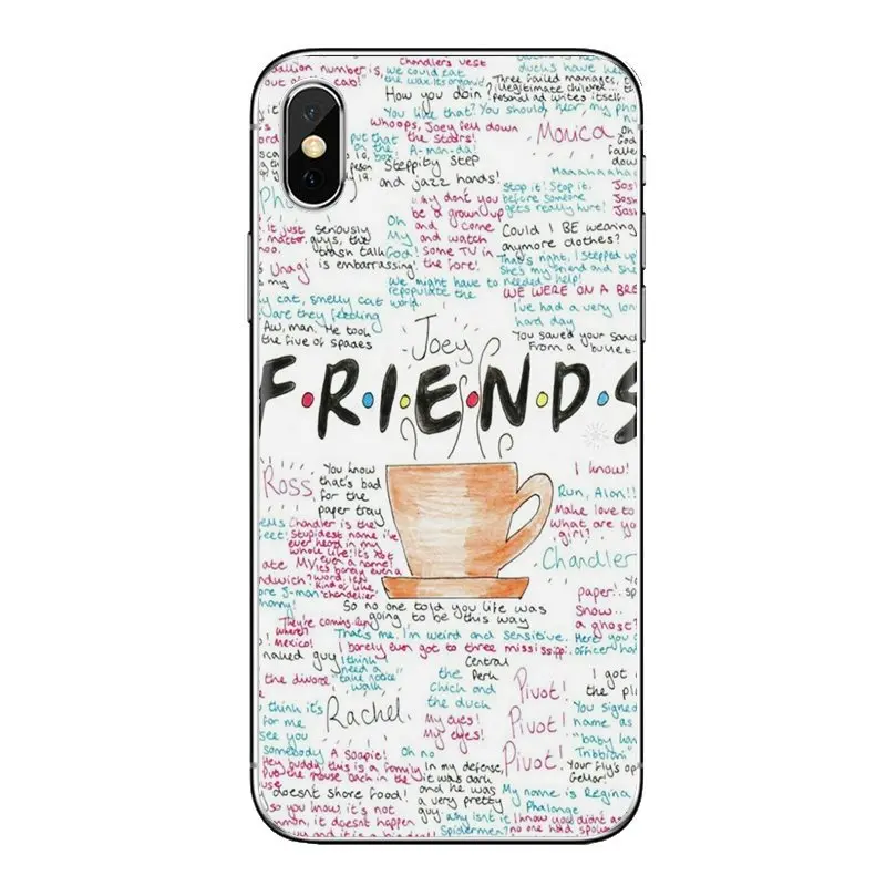 Для iPhone XS Max XR X 4 4S 5 5S 5C SE 6 6S 7 8 плюс samsung Galaxy J1 J3 J5 J7 A3 A5 с героями телесериала Друзья