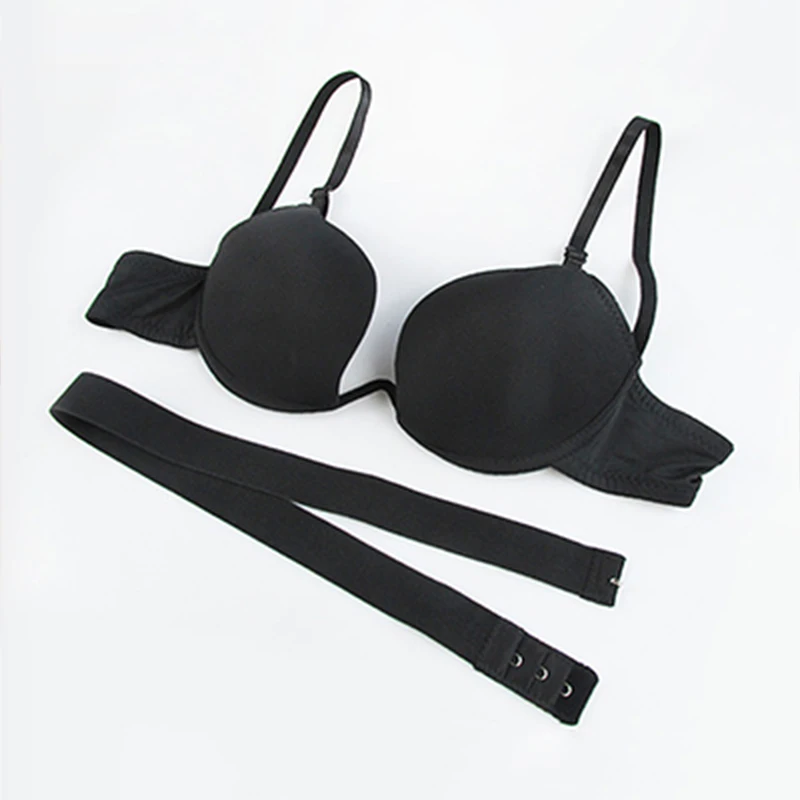 

YBFDO 2020 New Invisible women's bra seamless underwear female sexy lingerie with a deep u-neck push-up u-shaped bra