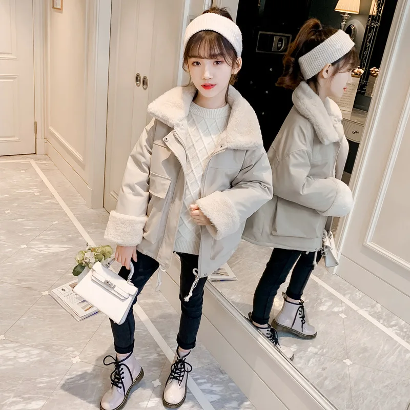 Куртка для девочек осень-зима 2020 новая Корейская версия Детская стеганая куртка