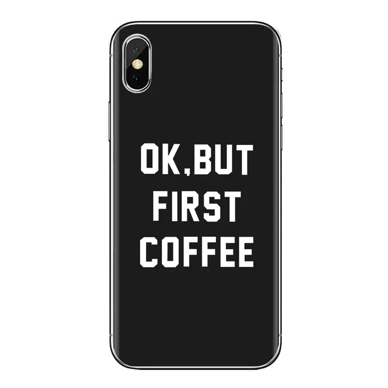Ok But First Coffee book Postcard Cell Phone Cover For Huawei Nova 2 3 2i 3i Y6 Y7 Y9 Prime Pro GR3 GR5 2017 2018 2019 Y5II Y6II |