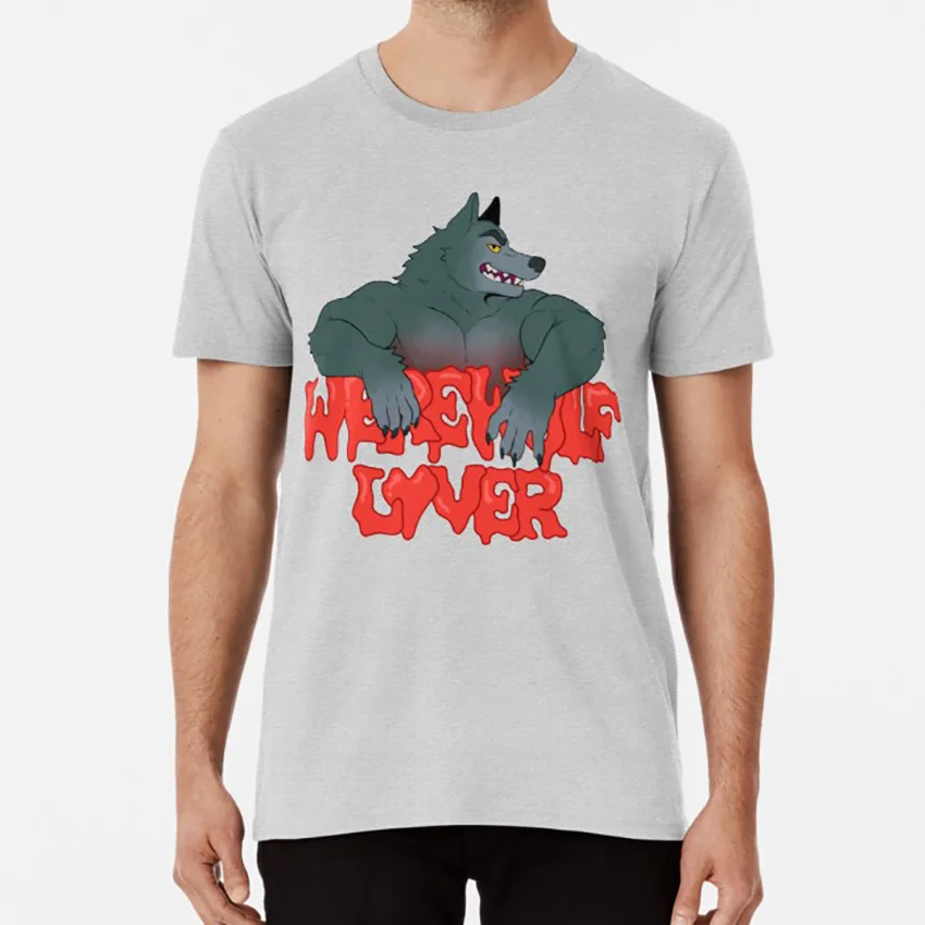 Футболка для влюбленных оборотней на Хэллоуин|Мужские футболки| |