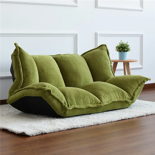 Green Color Мебель для пола, откидной японский раскладной диван-кровать, современный складной регулируемый спальный шезлонг, диван для гостиной - Цвет: Green Color