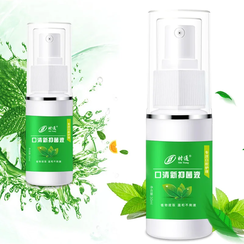 

30g Breath Freshener Spray Oral Odor Treatment Spray Refresher for Bad Breath Oral Care SOYW889