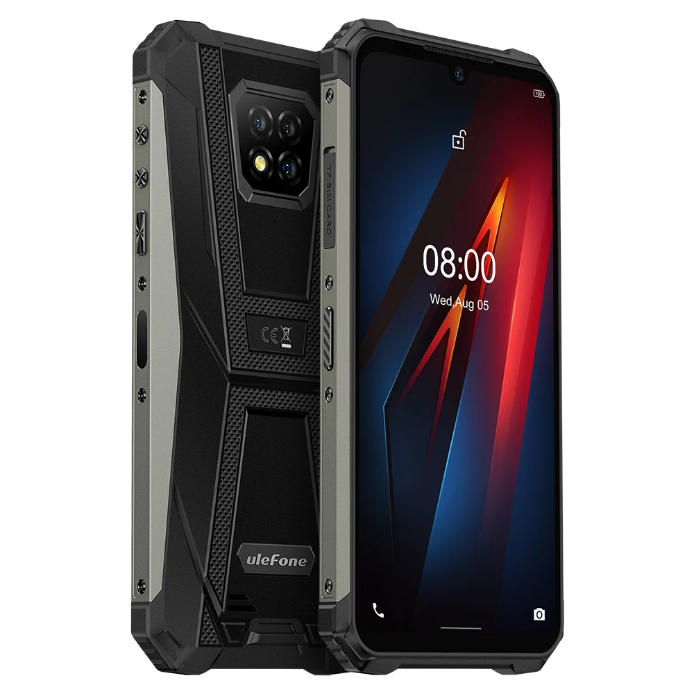 

Ulefone Armor 8 Android 10 4GB+64GB Rugged Mobile Phone Helio P60 Phone Octa-core 2.4G/5G WiFi 6.1 inches Waterproof Smartphone