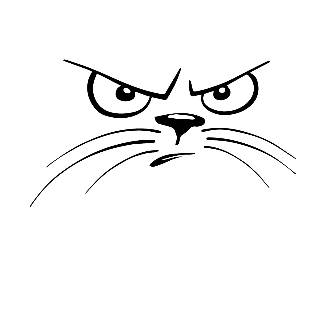 

Beauty PET CAT Car Stickers and Decals KK Vinyl Car-Styling Art Design Pattern Car Accessories for Windshield Waterproof