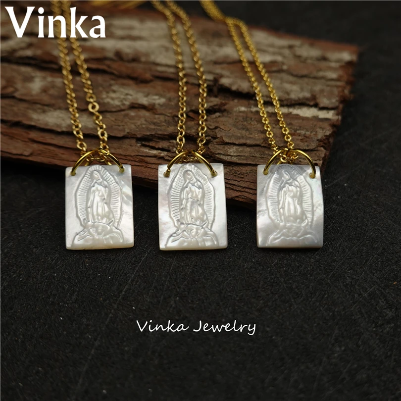 5 шт. 12x16 мм натуральный жемчуг Мадонны ожерелье в виде ракушки ангел хранитель