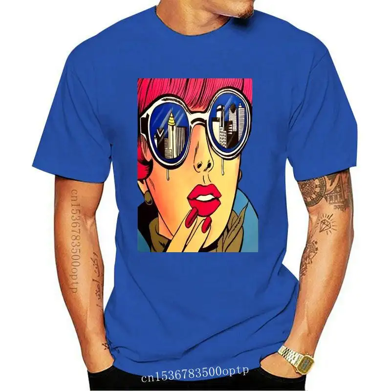 

New Skipoem Funny Tshirt Pop Art Phone And Ring Cotton O Neck T Shirt Plus Size Short Sleeve Brand Female T-Shirt Femme