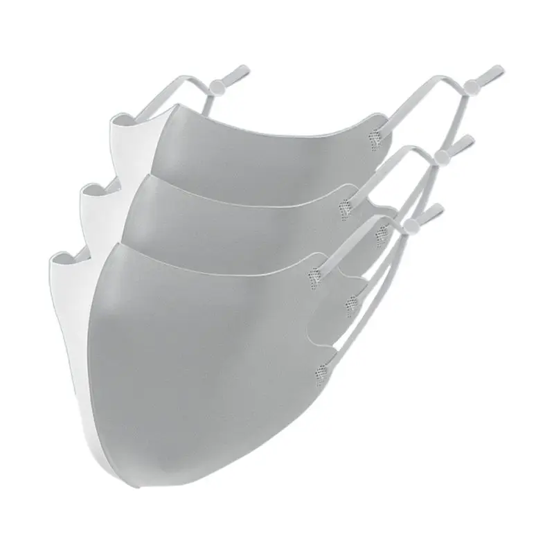 3 шт. ледяная Шелковая Маска моющиеся Анти-пыль не вызывает аллергии маска для