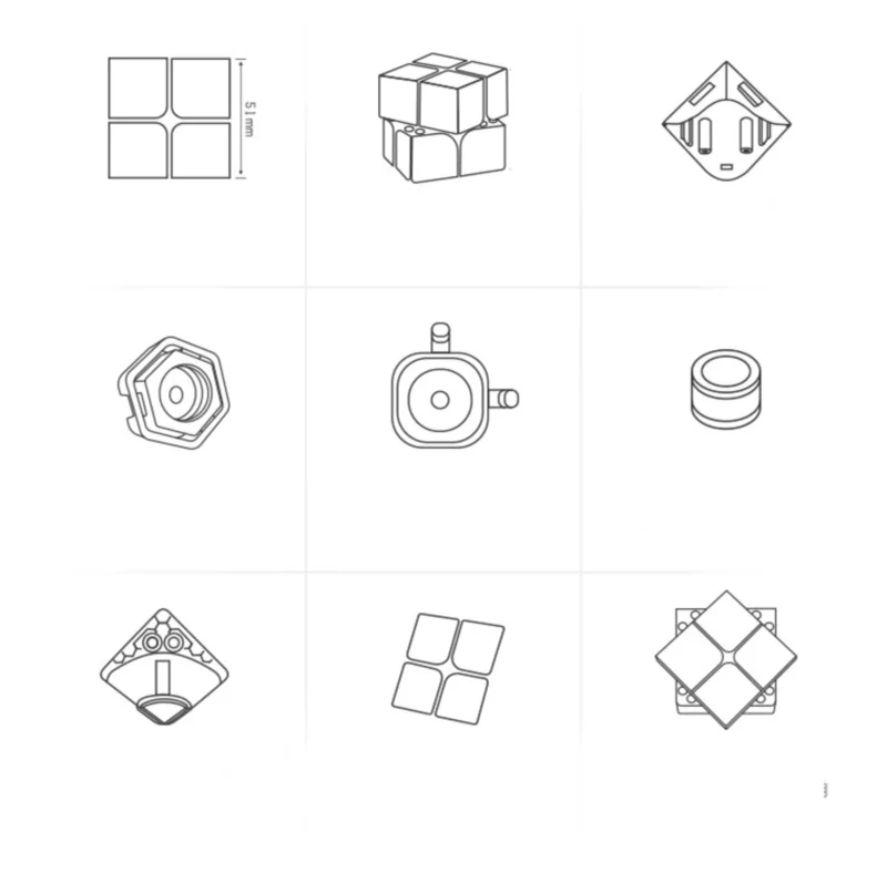 Professional Design New Magnetic Magic Speed Cube Professional Magnets Puzzle Cube Magic Educational Toys For Children