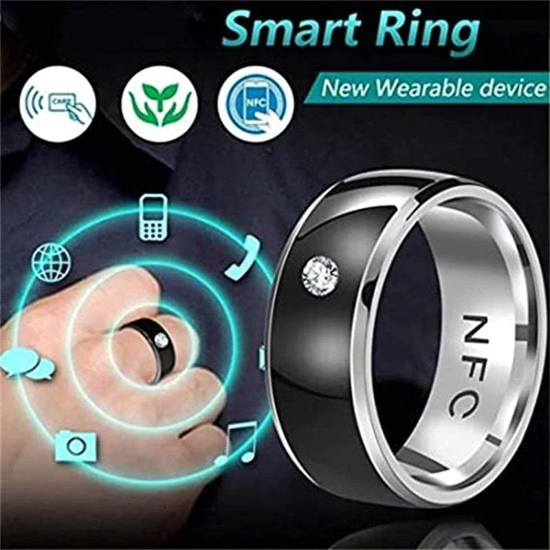 

New Fashion Smart Ring Wearable Technology Waterproof Unisex NFC Phone Smart Accessories for Couples 6-13 LL@17