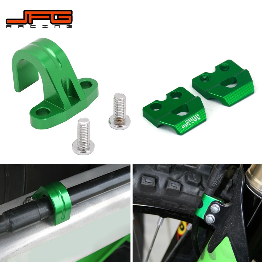 Передний и задний тормозной шланг для мотоцикла CNC зажим-держатель KAWASAKI KX250F KXF250