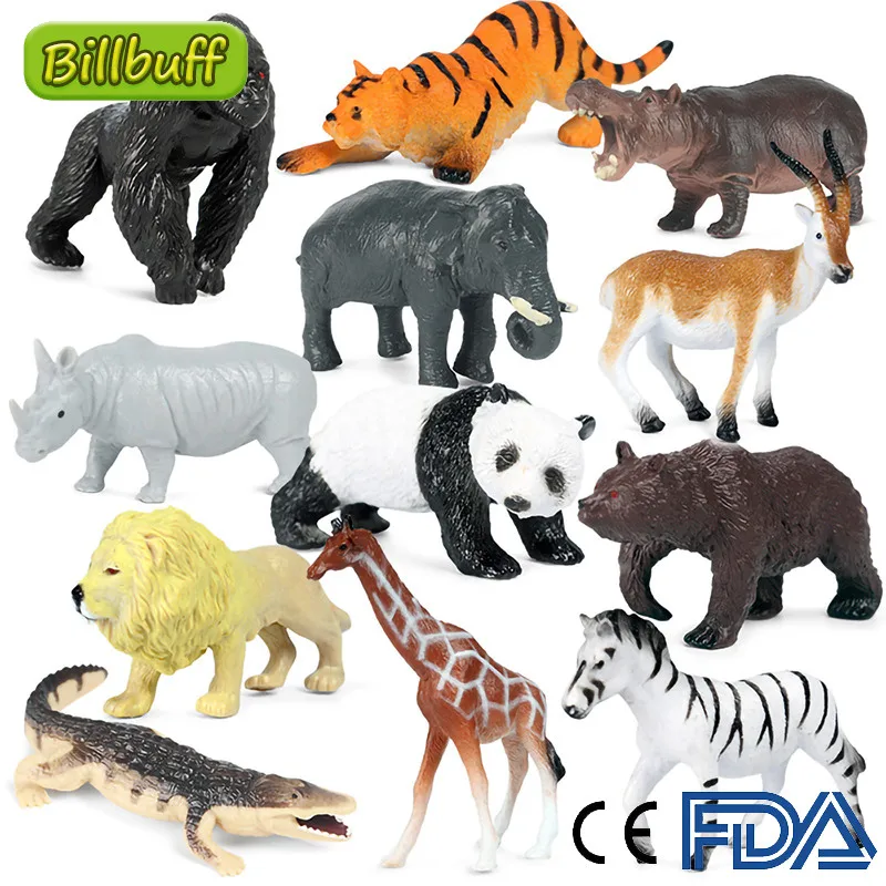 Экшн-фигурка мини дикая джунгли зоопарк морская жизнь животное насекомое Лев