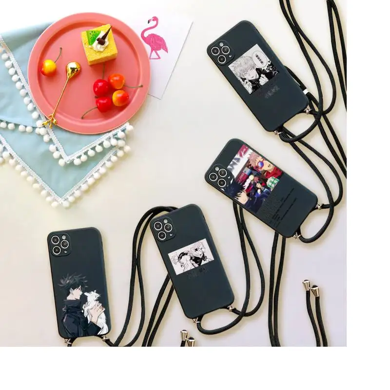 

Jujutsu Kaisen Satoru Gojo anime Phone Case for iPhone 7 8 11 12 se 2020 mini pro X XS XR MAX Plus protective shell cover coque