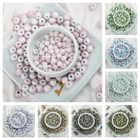 6 8 100pcs ice cracked porcelain ceramics beads for jewelry making wholesale a503a