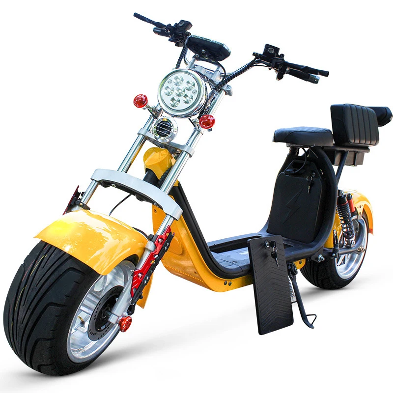 Взрослый 60 в 12AH 1500 Вт Электрический скутер Citycoco Halley колеса harley citycoco скутеры