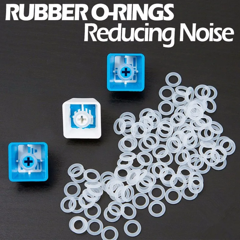 

Qty 120 pcs rubber o-ring shock absorbers damper keycap key switches mechanical keyboard CHERRY MX