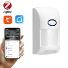 Пассивный инфракрасный датчик движения Tuya Zigbee, Wi-Fi датчик движения, приложение Smart Life, беспроводная система домашней безопасности, работает со шлюзом 2021