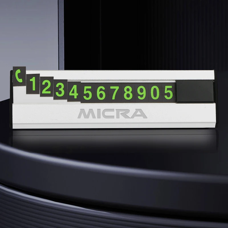 Новая оповещение о номере телефона автомобильная карточка для временной