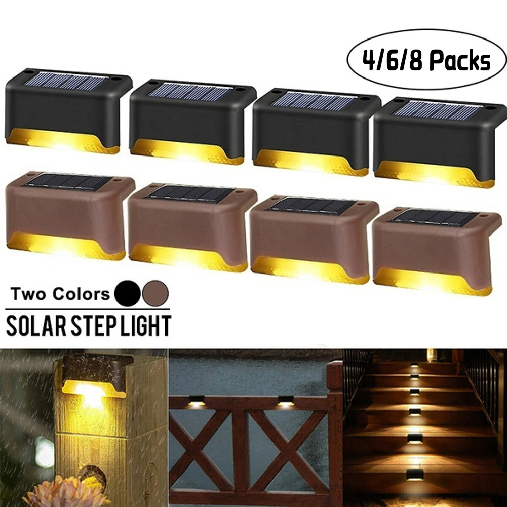 Солнечный фонарь для забора уличсветодиодный Светодиодная лампа лестниц