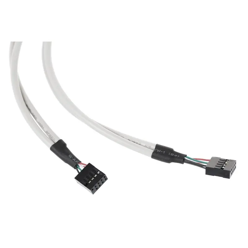 Dual Motherboard 9Pin Header to 4Port USB 2.0 Female Cable PCI Bracket | Электроника