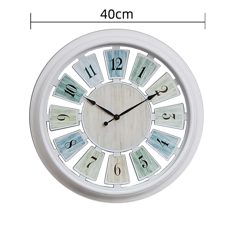

Vintage Quartz Wall Clocks Kitchen Round Numbers Big Nordic Bedroom Wall Room Creative Modern Large Zegar Household AE50WC