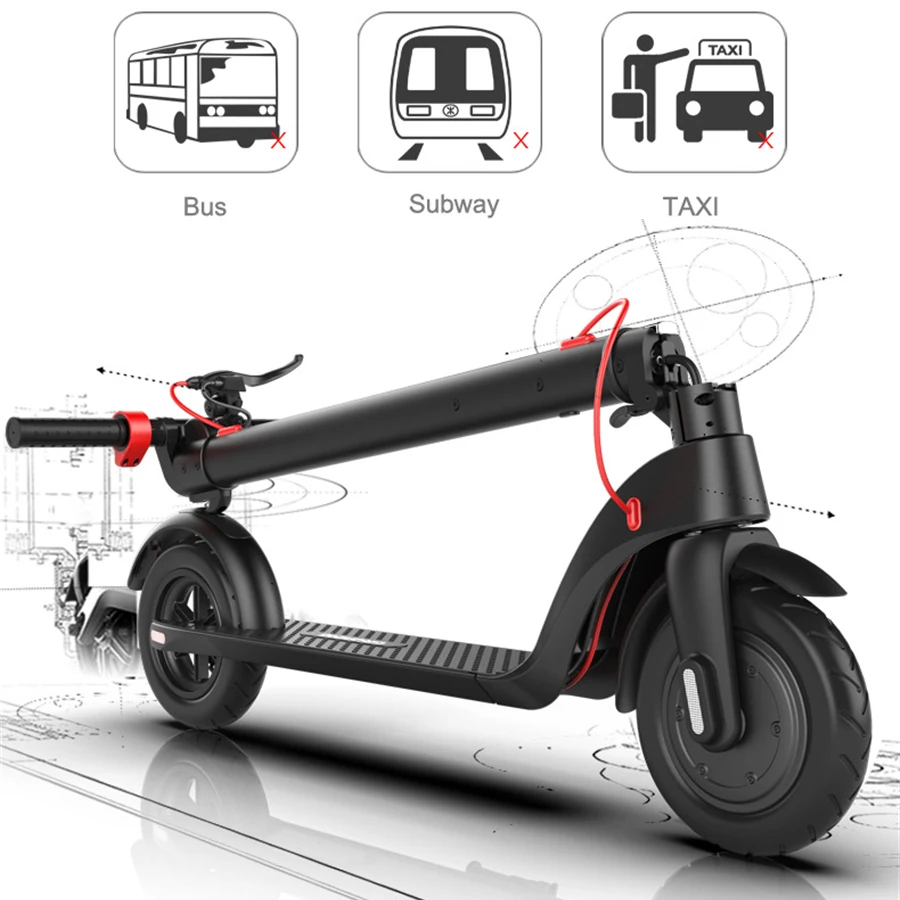 

[EU Direct] 36V 6.4Ah 25KM 10 Inch E Scooter Folding Escooter Smart Electric Scooters Adult Patinete Electrica Removable Battery