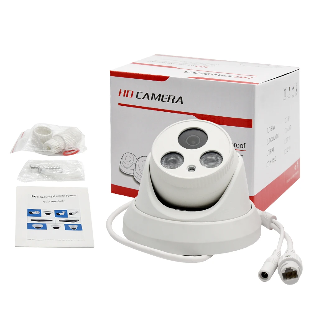 Hikvision совместимая 5MP купольная POE ip камера для домашней безопасности CCTV 1080P IR 30m ONVIF