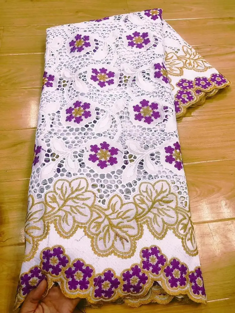 2020 африканская 100% хлопковое кружево швейцарская вуаль ткань вышивка в Швейцарии