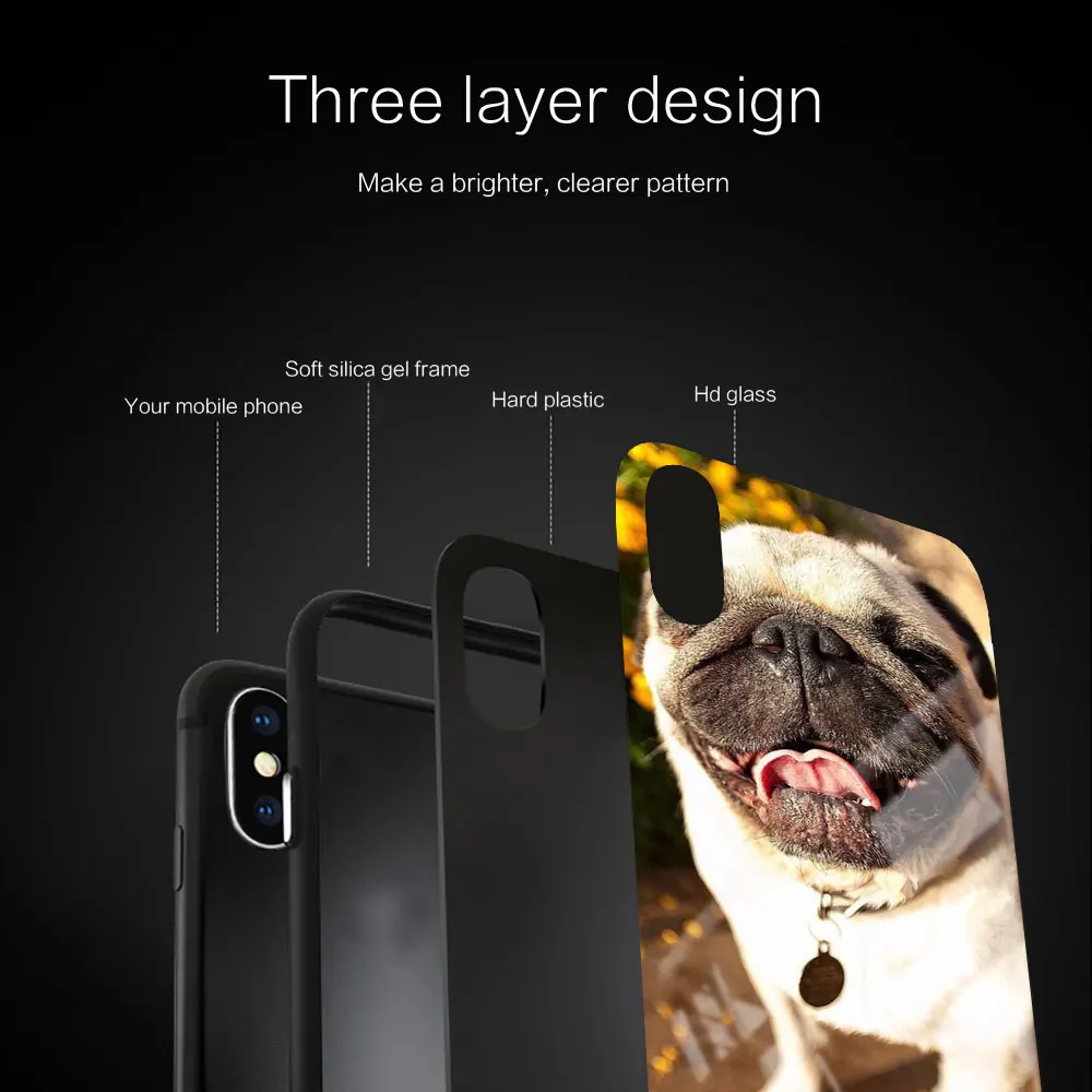 Мягкий силиконовый стеклянный чехол для iPhone 13 12 11 Pro X XS Max XR 8 7 6 Plus SE 2020 S чёрный с