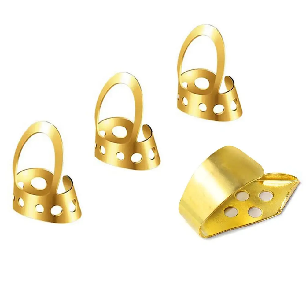 Металлические медиаторы для указательного пальца гитары банджо укулеле