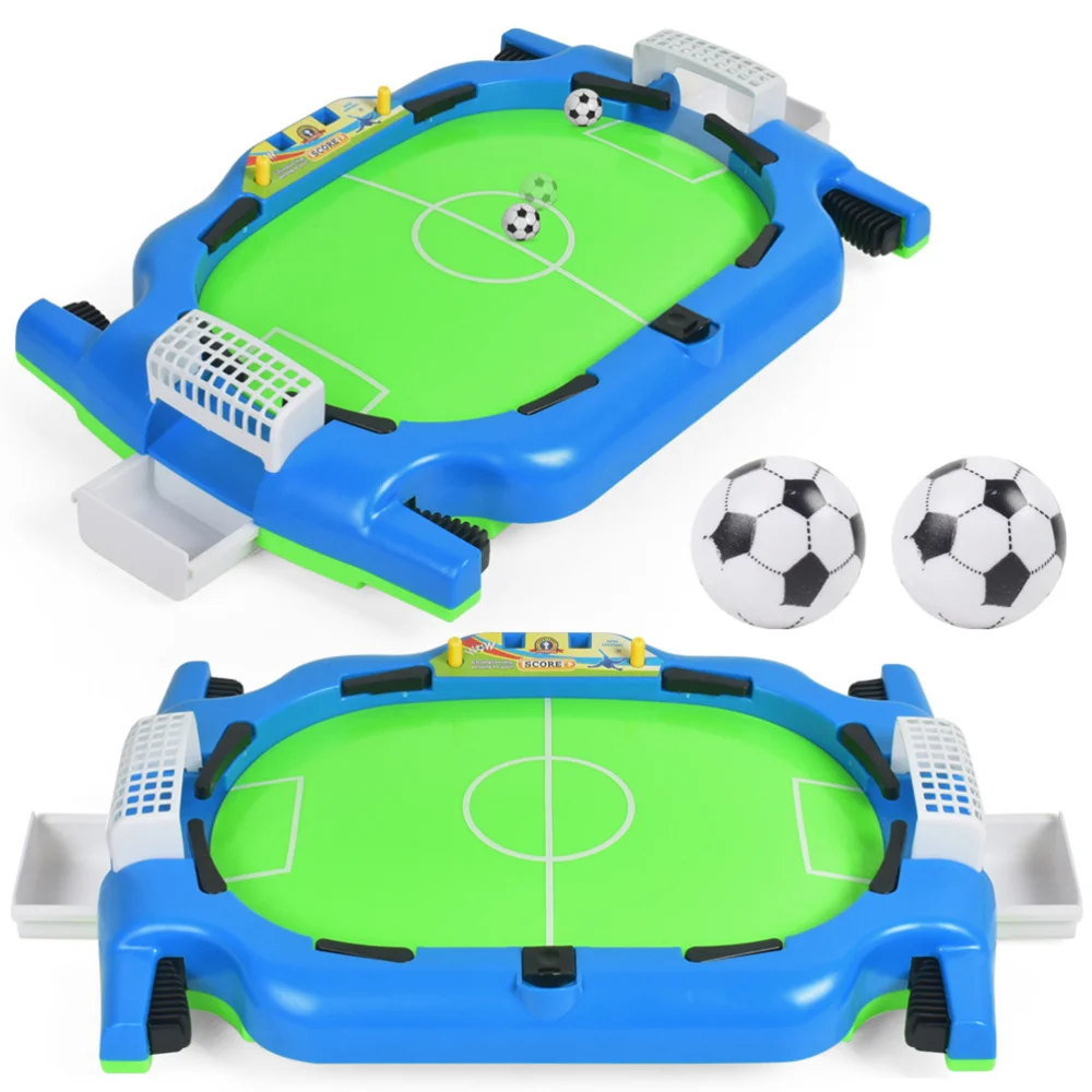 

1 Set of Mini Tabletop Soccer Portable Foosball Table Game Interactive Desktop Sport Game Shooting Fun (Assorted Color)