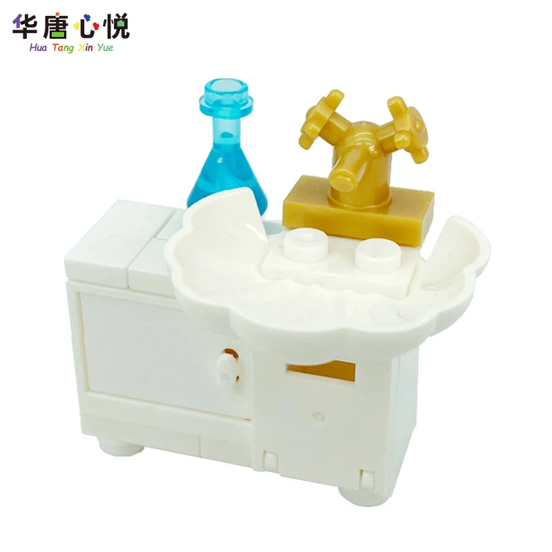 

MOC City Washbasin Model Toys Suitable For Children Educational Building Blocks Gifts Cultivate Interest Birthday Present Cities