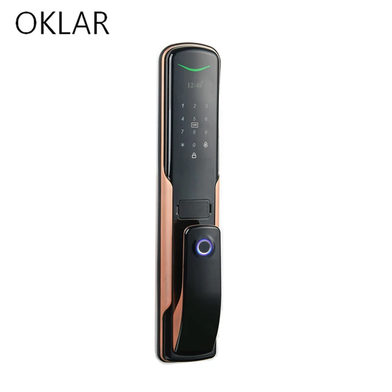 Promo OKLAR Fingerprint door lock home security door automatic smart lock password electronic lock access lock remote for hotel office